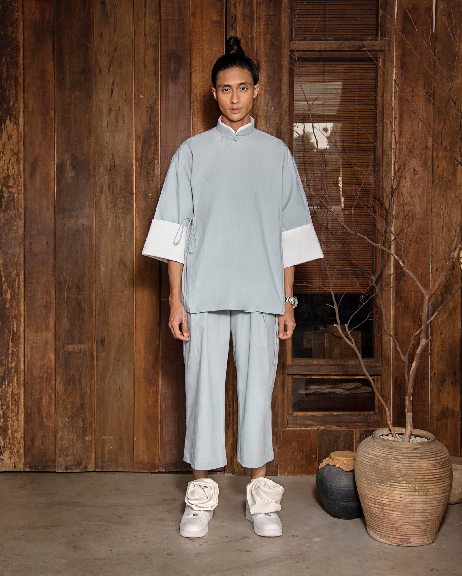 Baju Silang Cina (Powder Blue) – BEHATI
