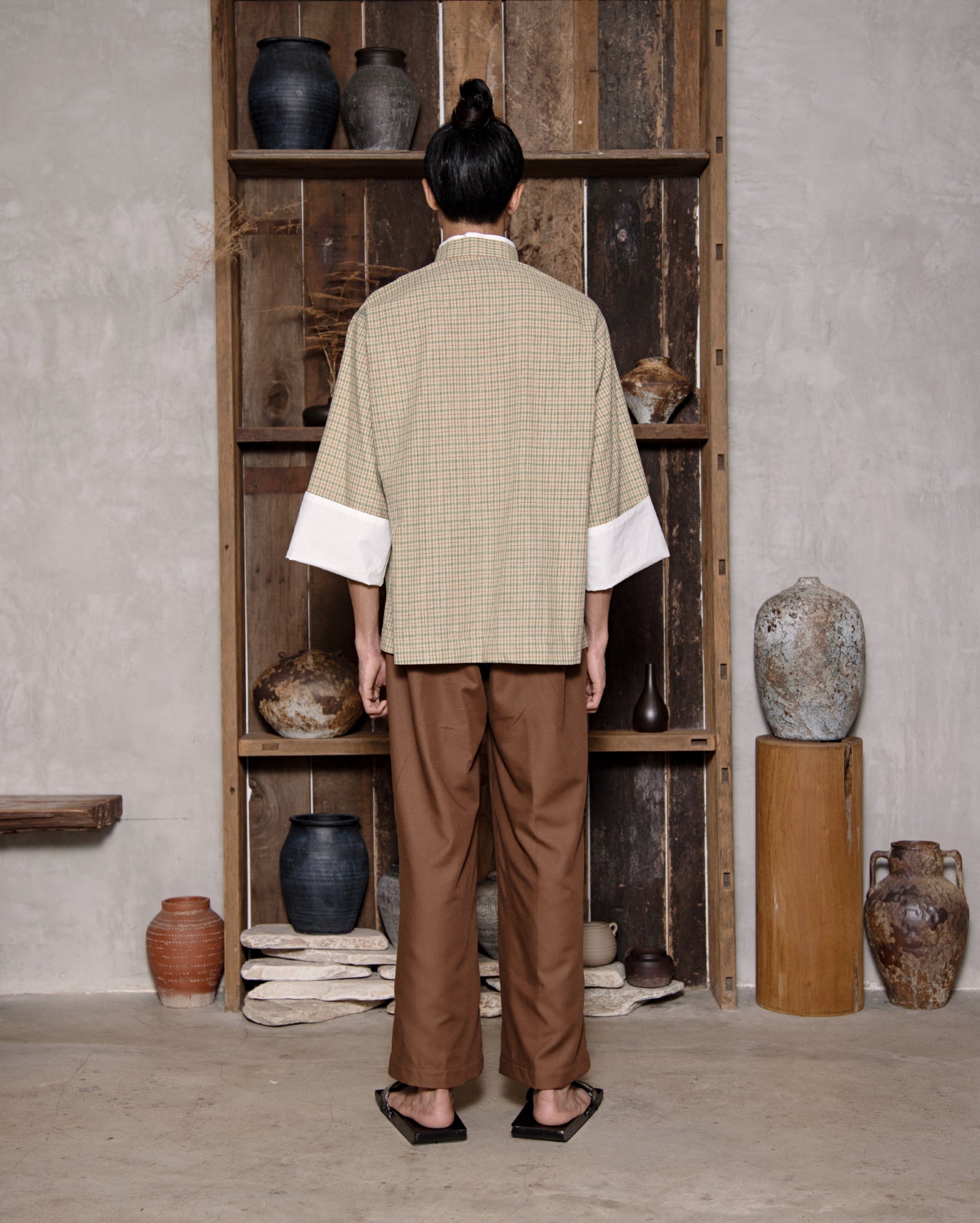 Baju Li Bai Berpetak (Pistachio Plaid)