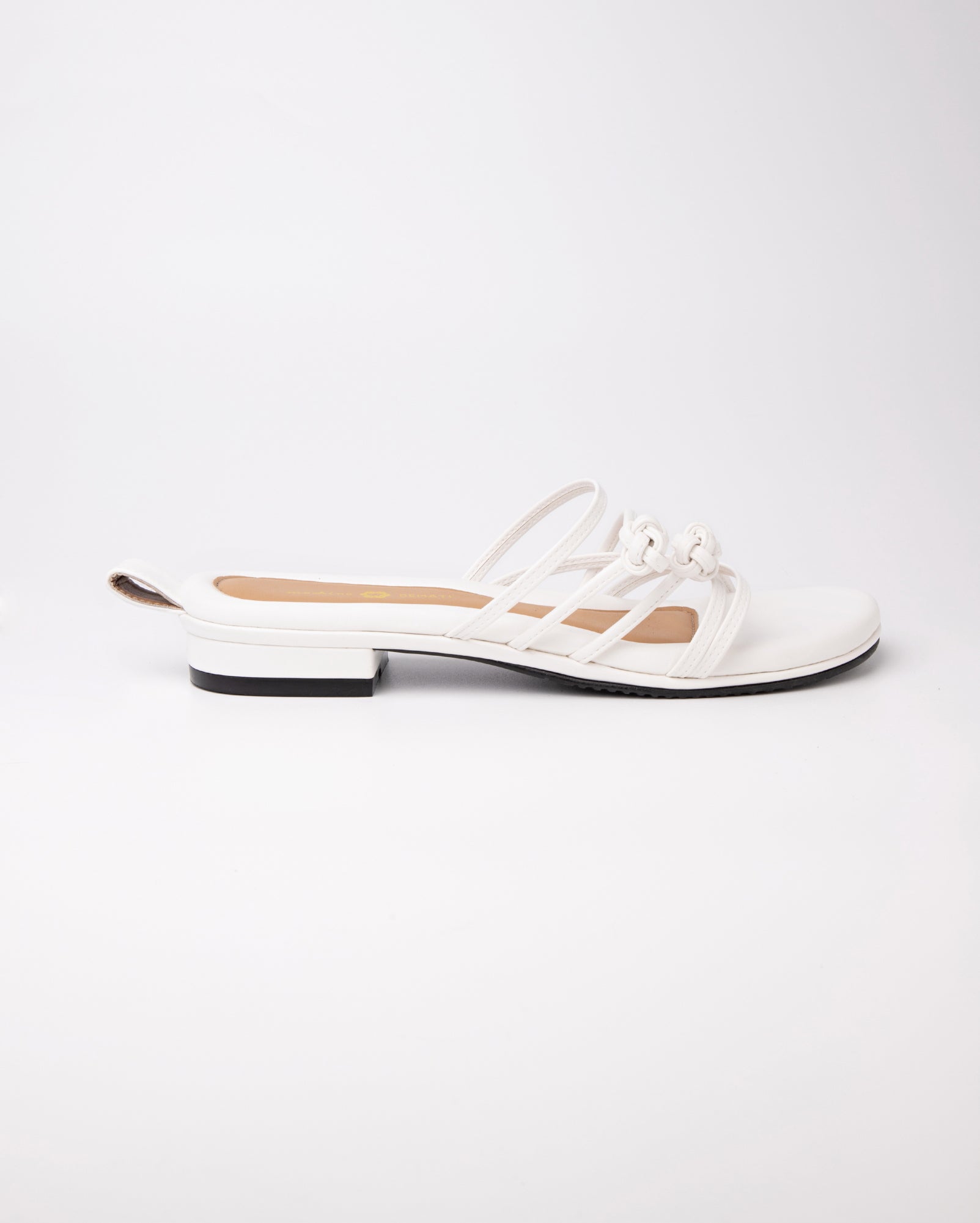 Double Chinese Knot Flats (White Leather)