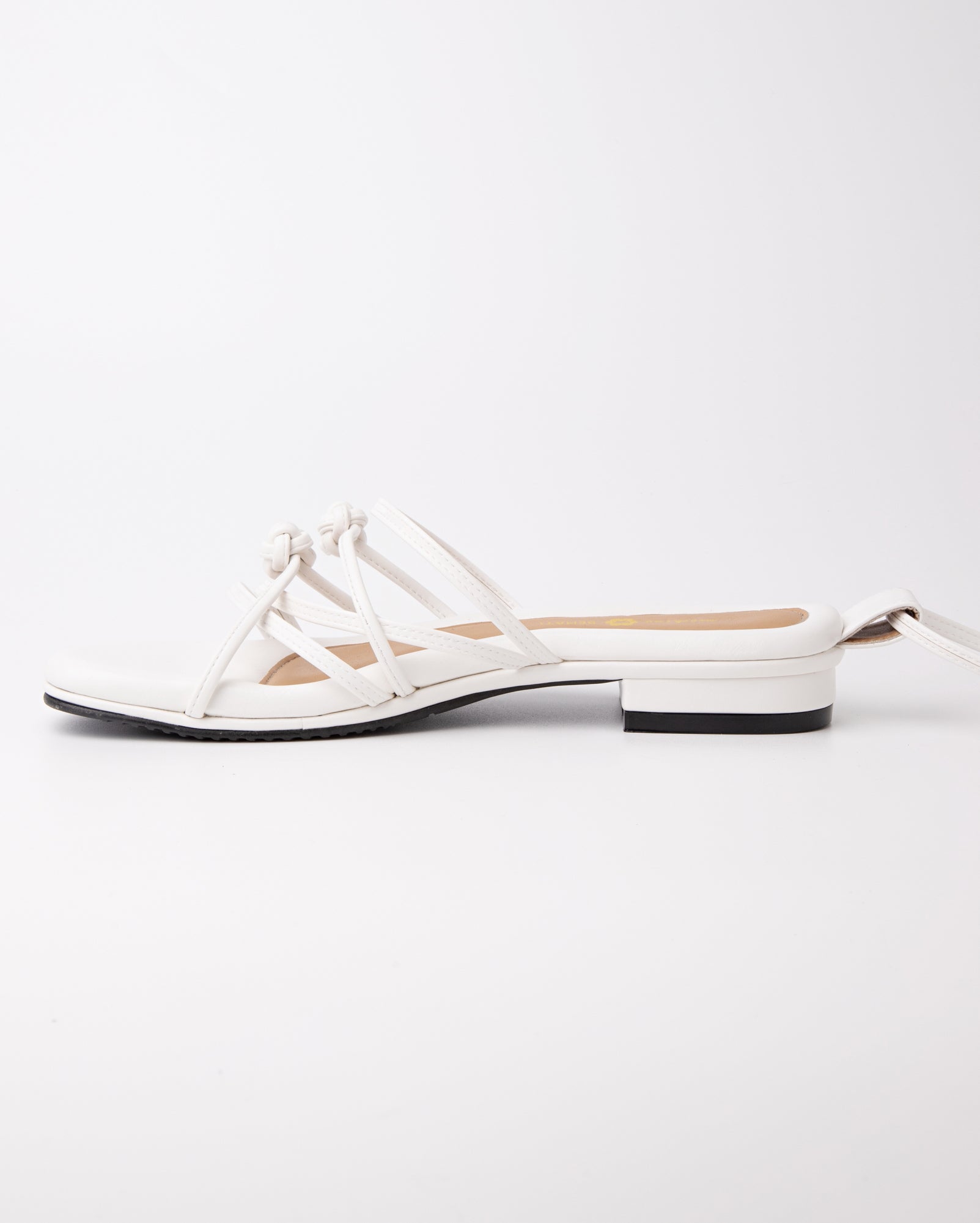 Double Chinese Knot Flats (White Leather)