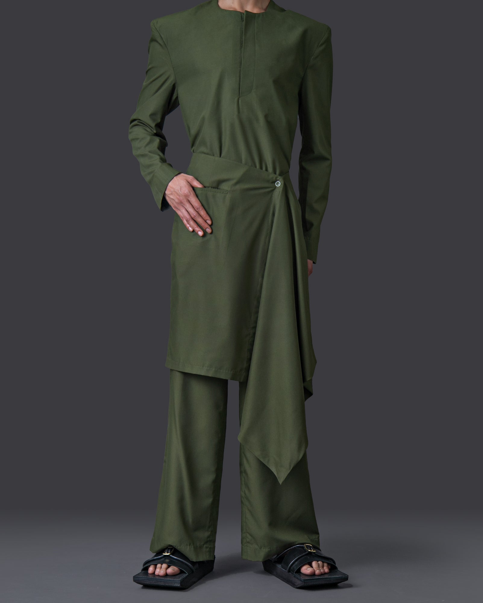 Baju Melayu Barat (Army)