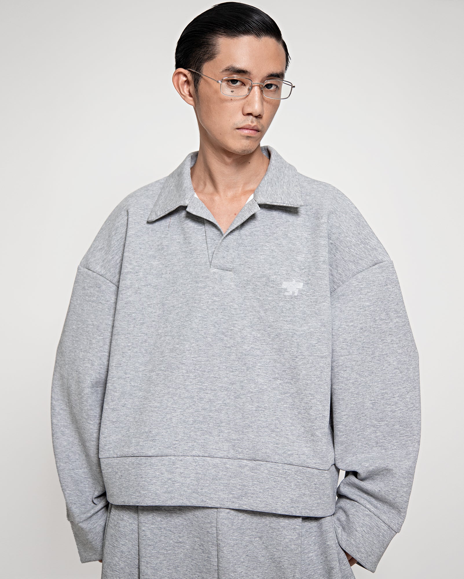 Pose Polo Sweater (Grey)