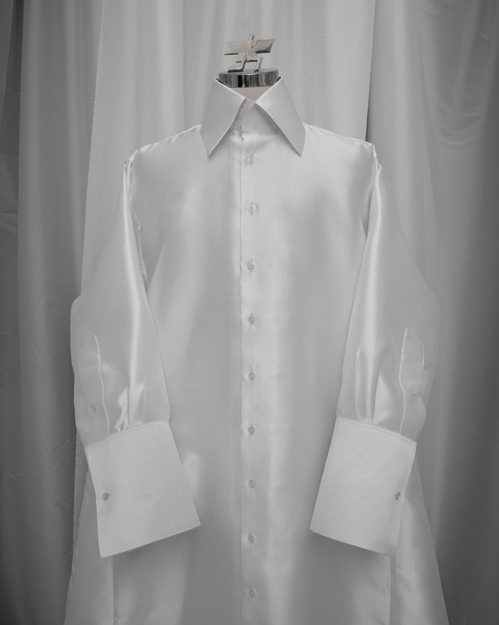 Gaun Kemeja Oversaiz (Taffeta)