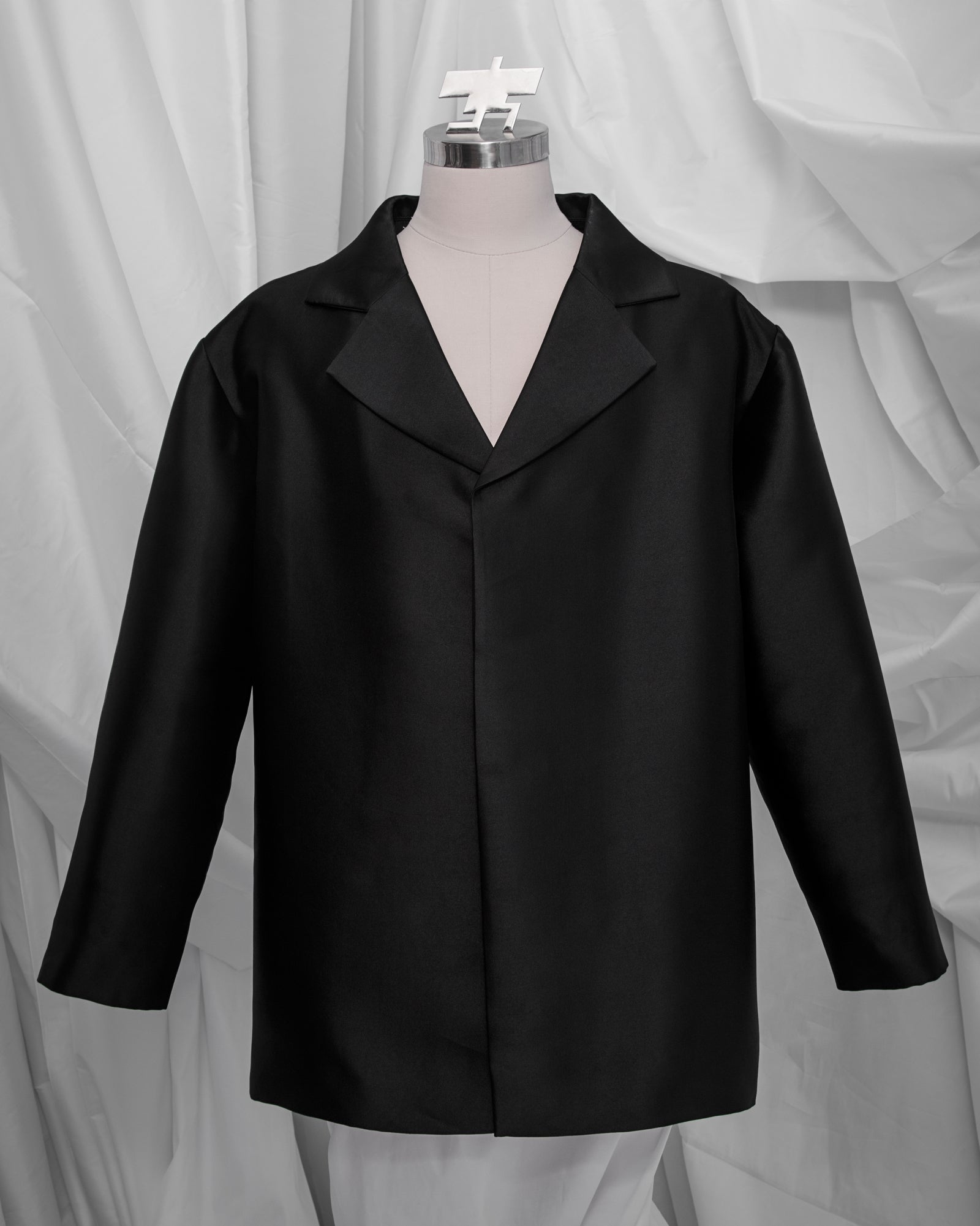 Blazer Atas (Black Taffeta)