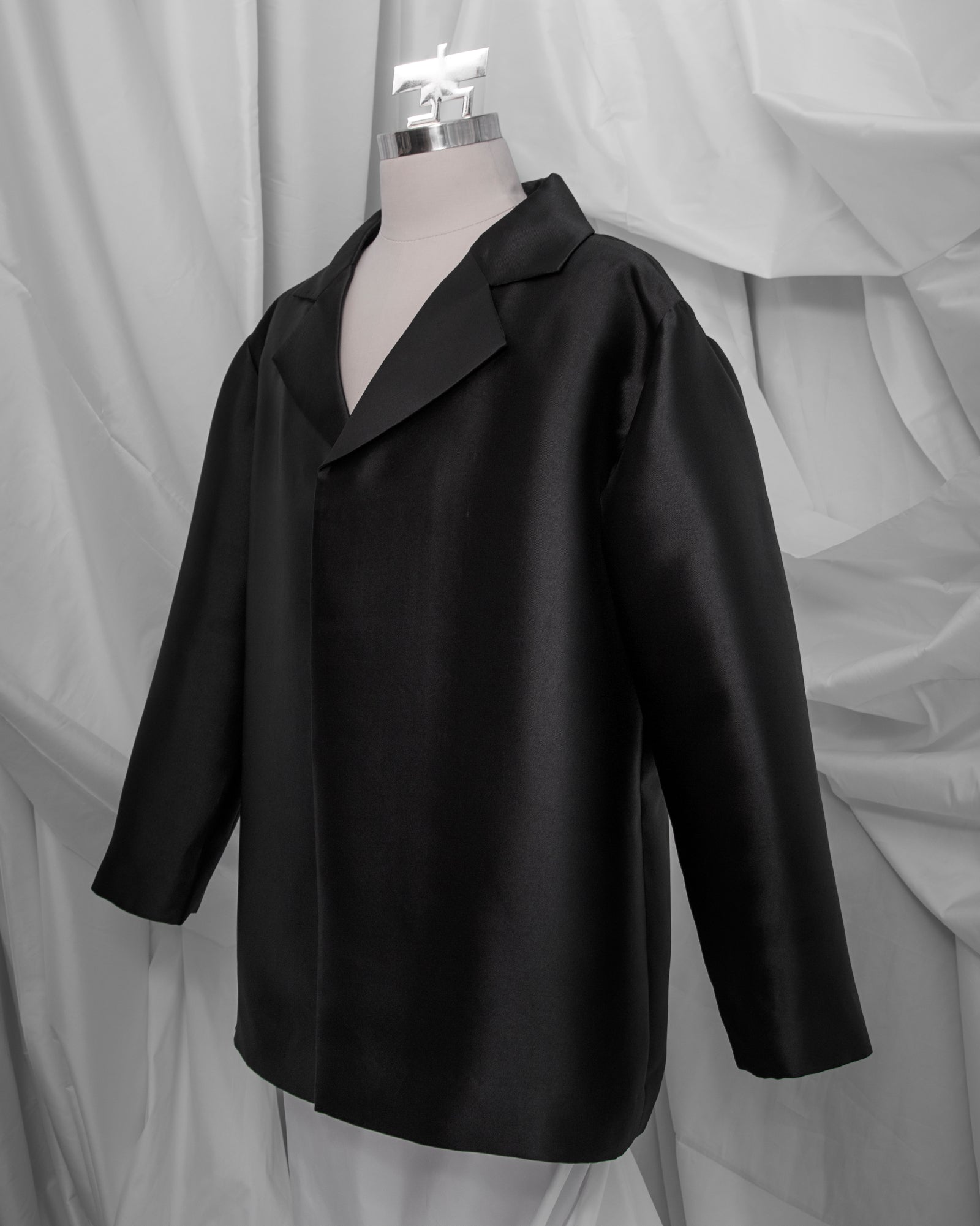 Blazer Atas (Black Taffeta)