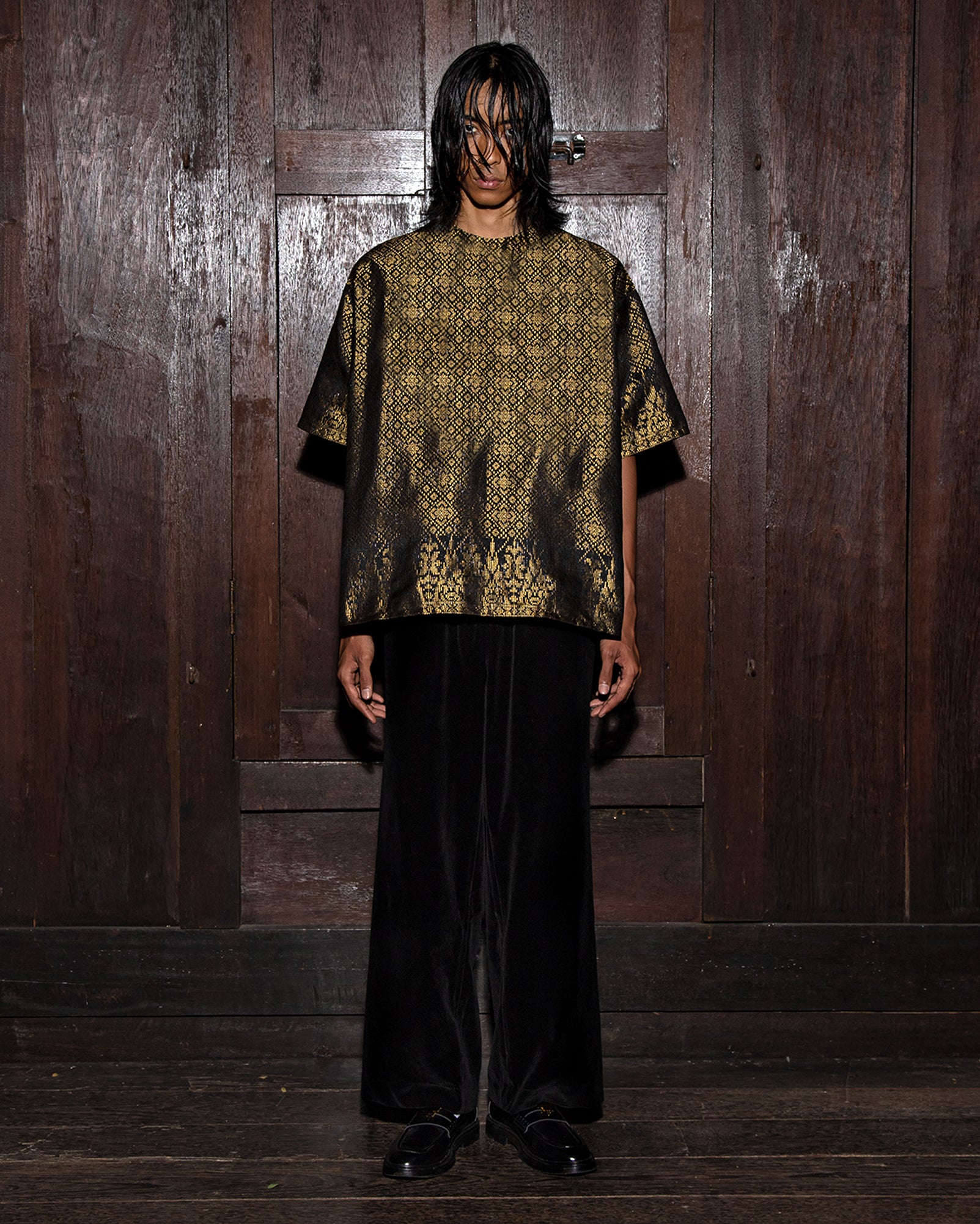 Kurta Songket Pendek (Gold)