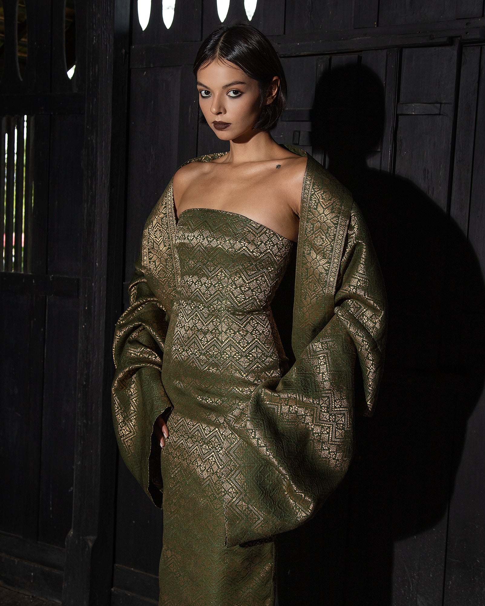 Corset Tube Dress (Olive)