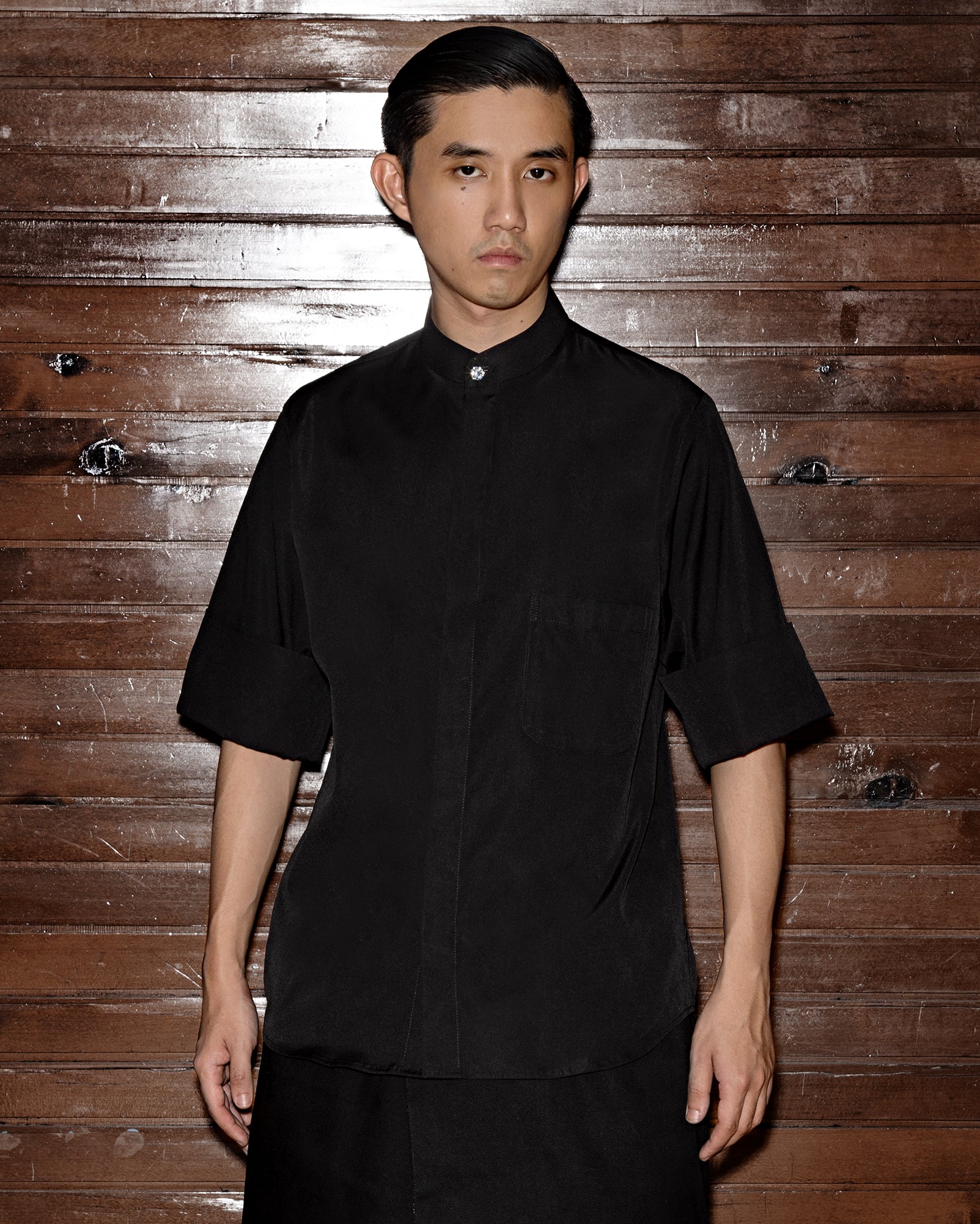 Cekak Butang Shirt (Black)