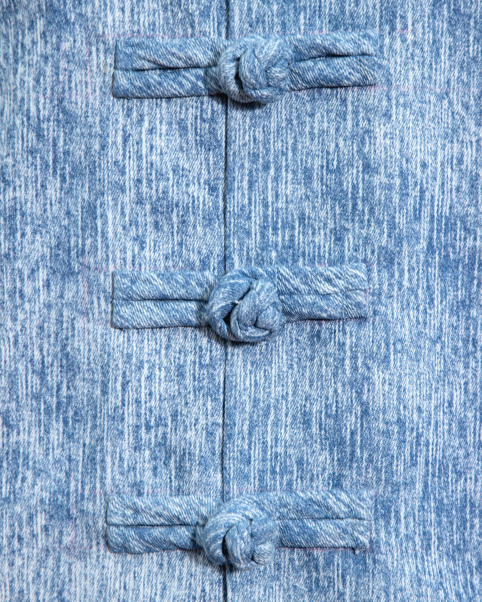 Qing Sail Vest (Sea Jacquard Denim)