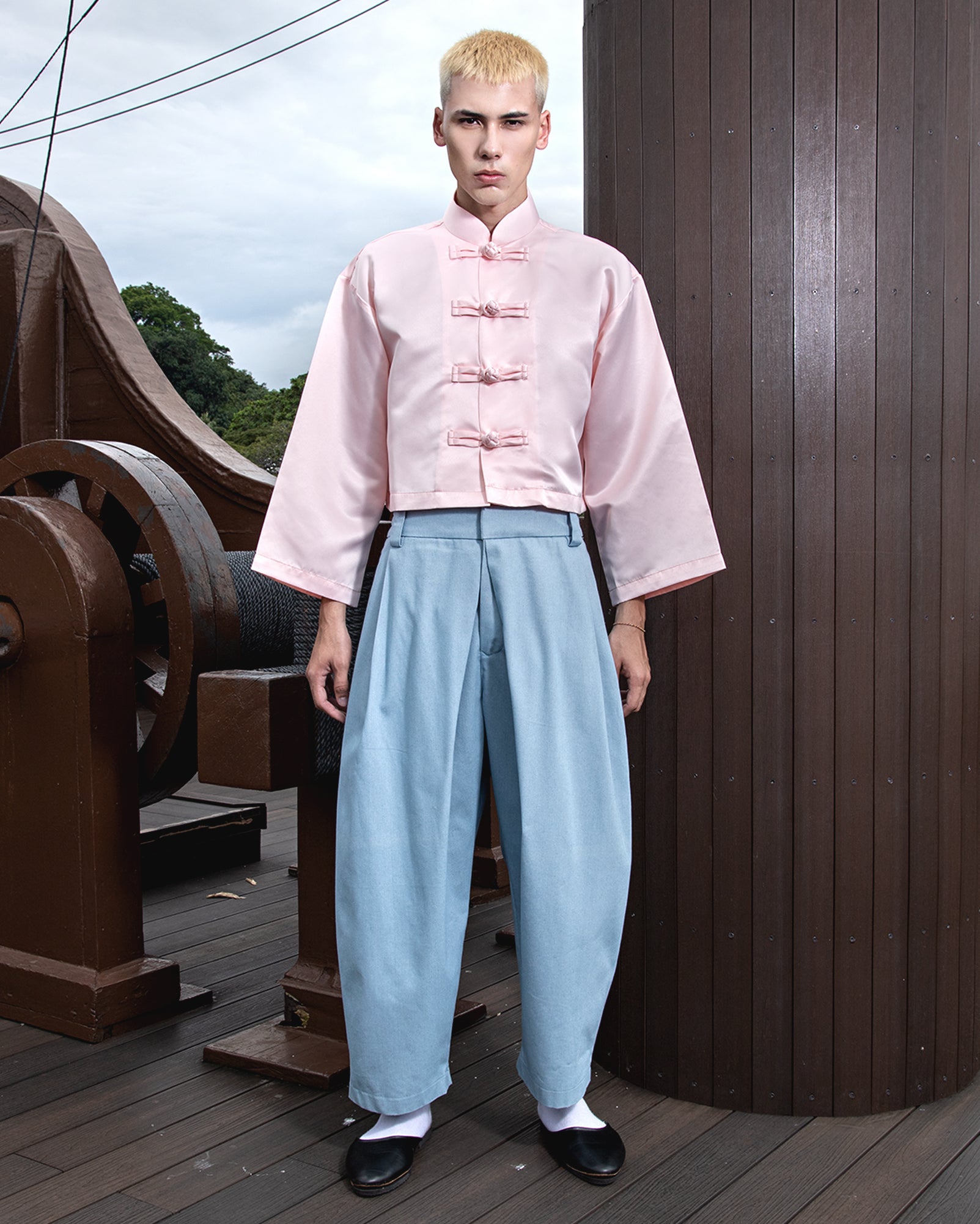 Chang Tang Krop (Pink) - Lobak Jeans (Sky)