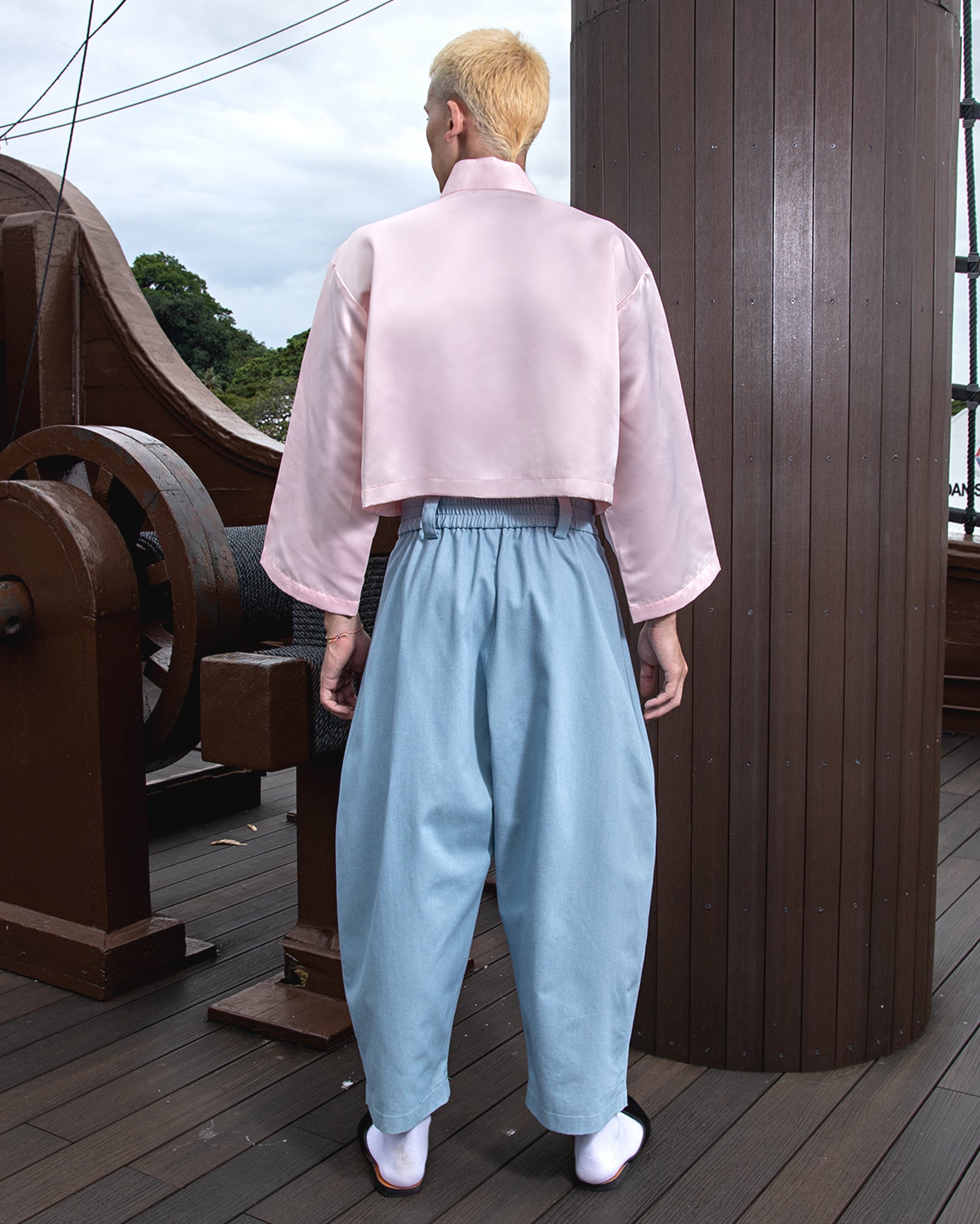 Chang Tang Krop (Pink) - Lobak Jeans (Sky)