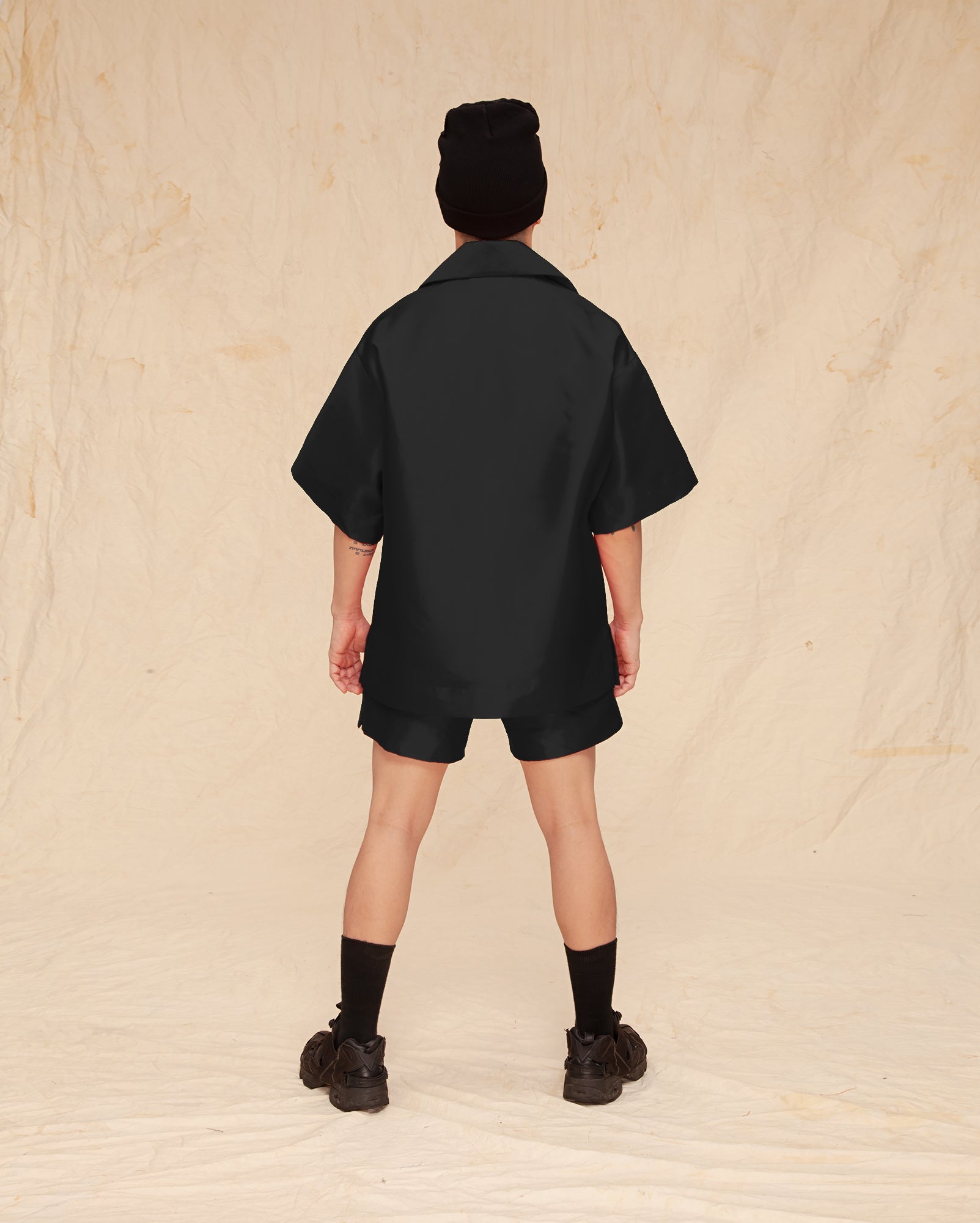 Baju Pantai Taffeta (Black)