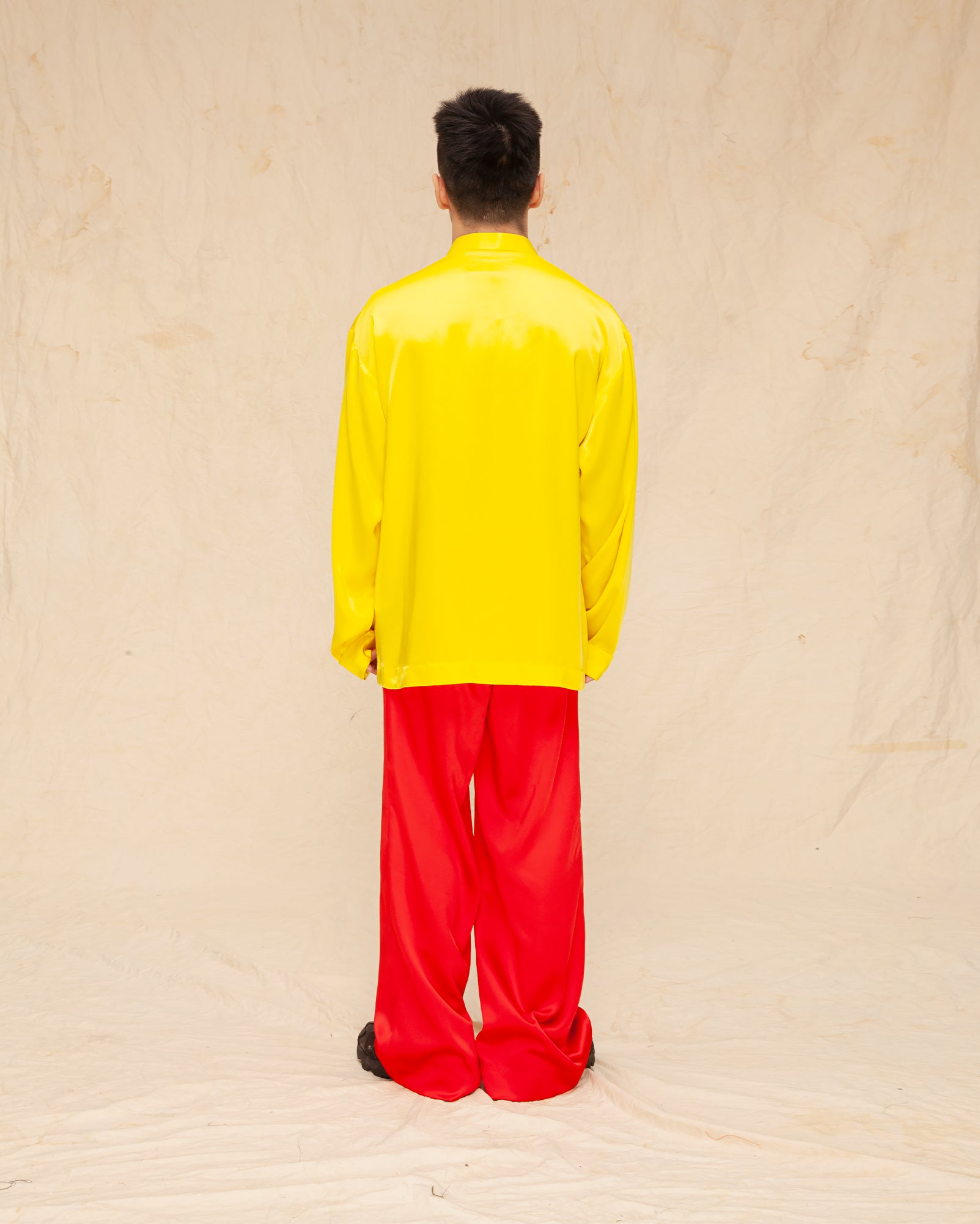 Tang Tang Suit (Yellow red satin)