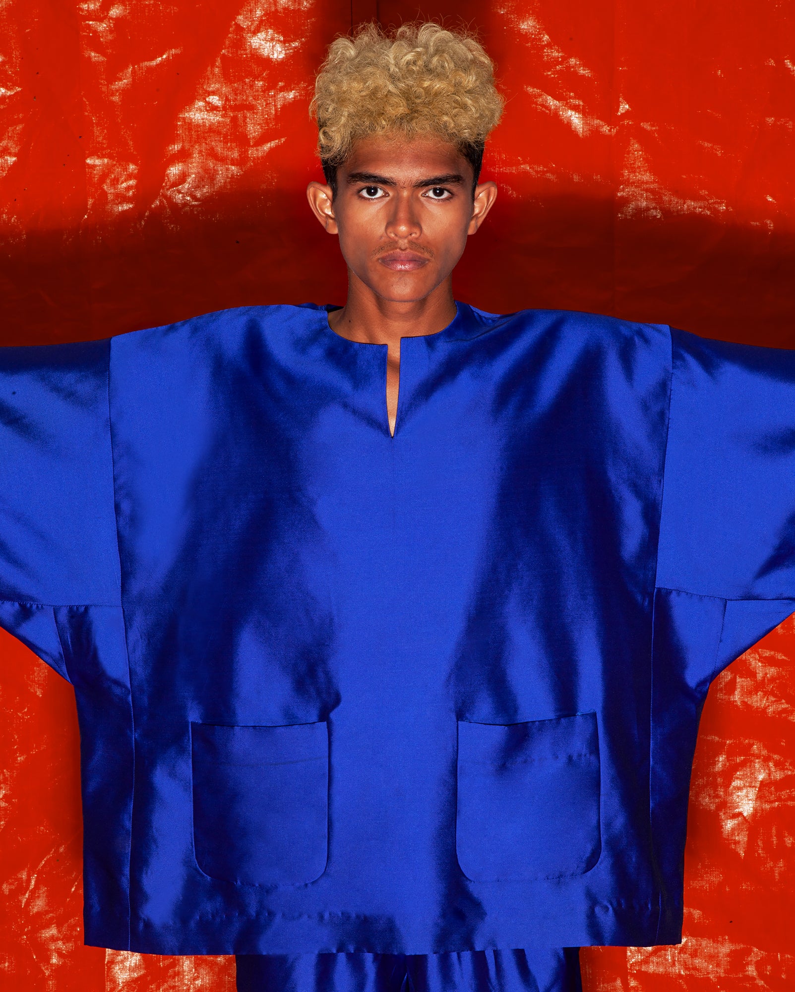 Baju Melayu Pendek (Cobalt)