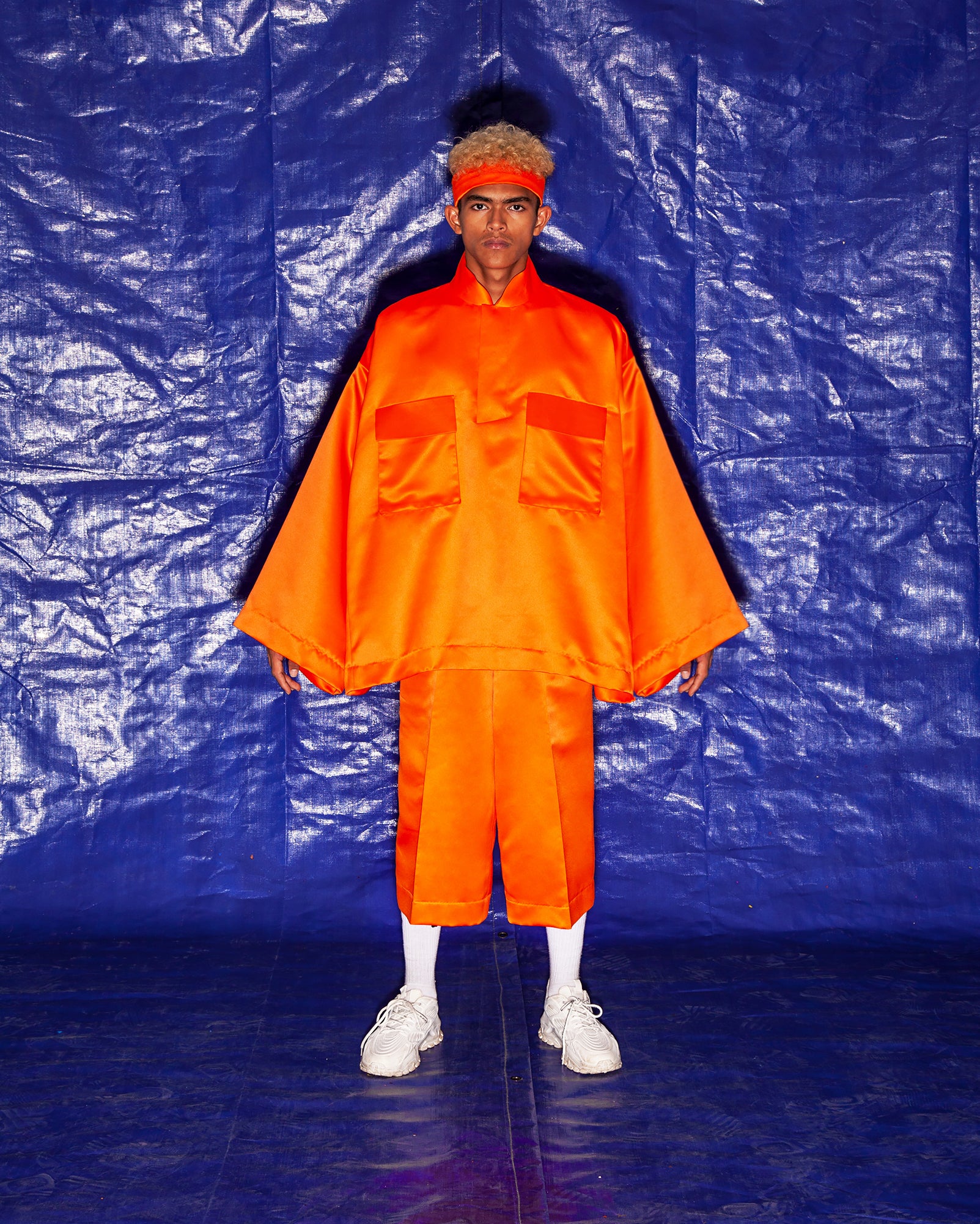 Baju Melayu Oversaiz Kargo (Orange)