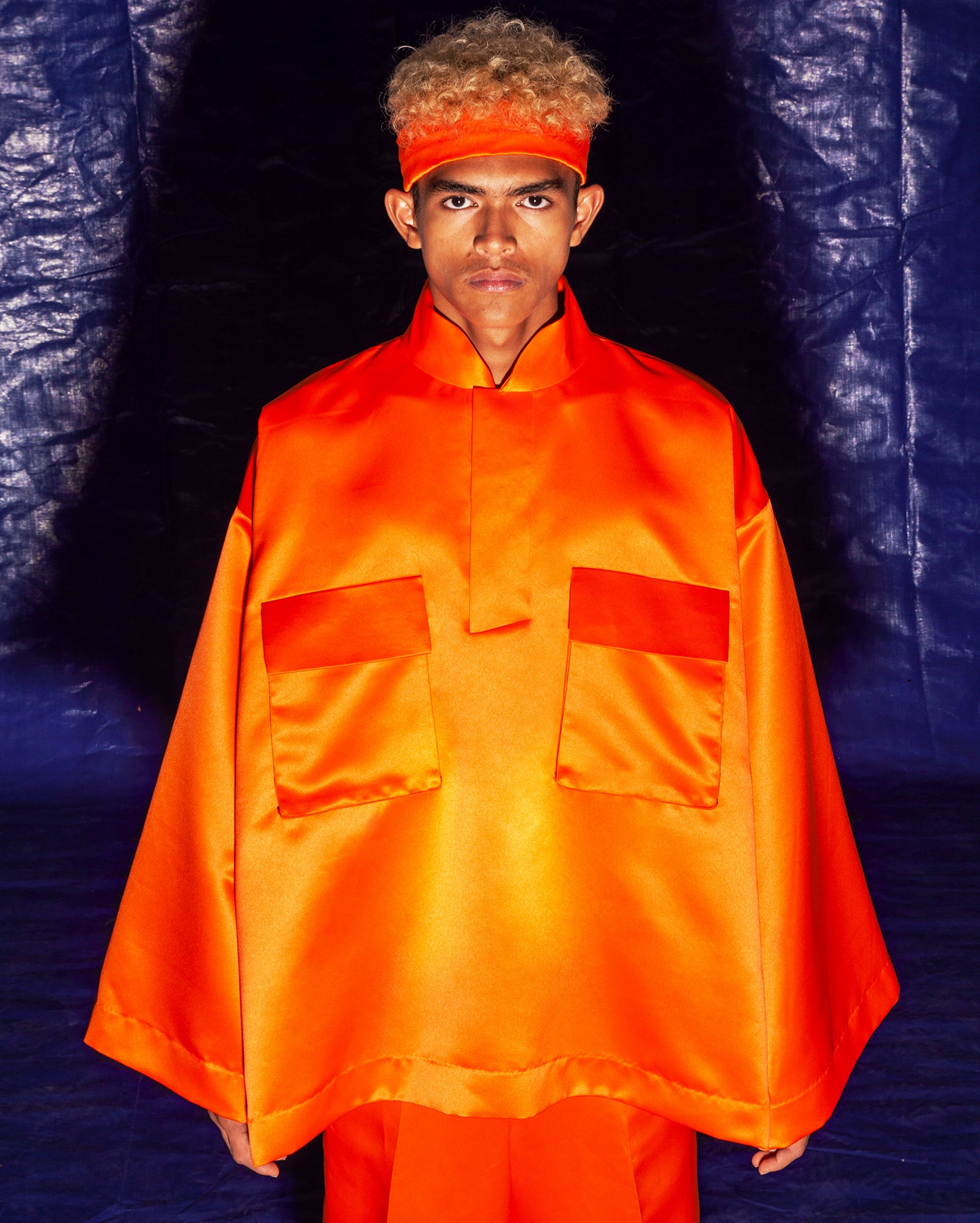 Baju Melayu Oversaiz Kargo (Orange)