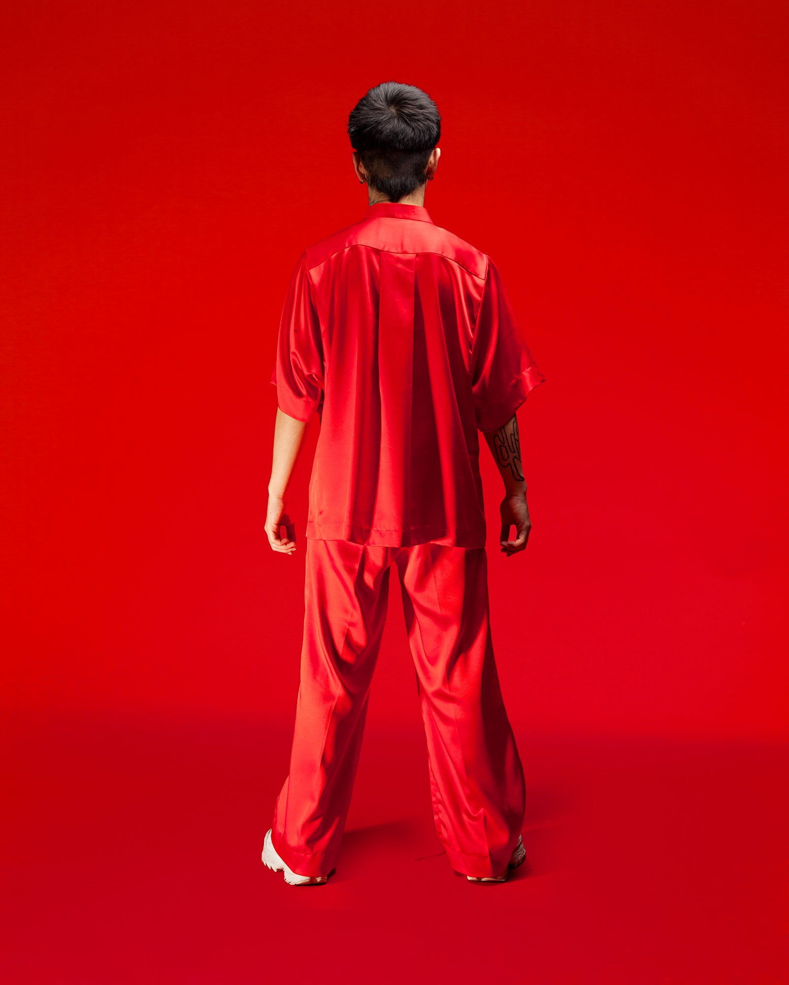 Satin Samfu set (Red) – BEHATI