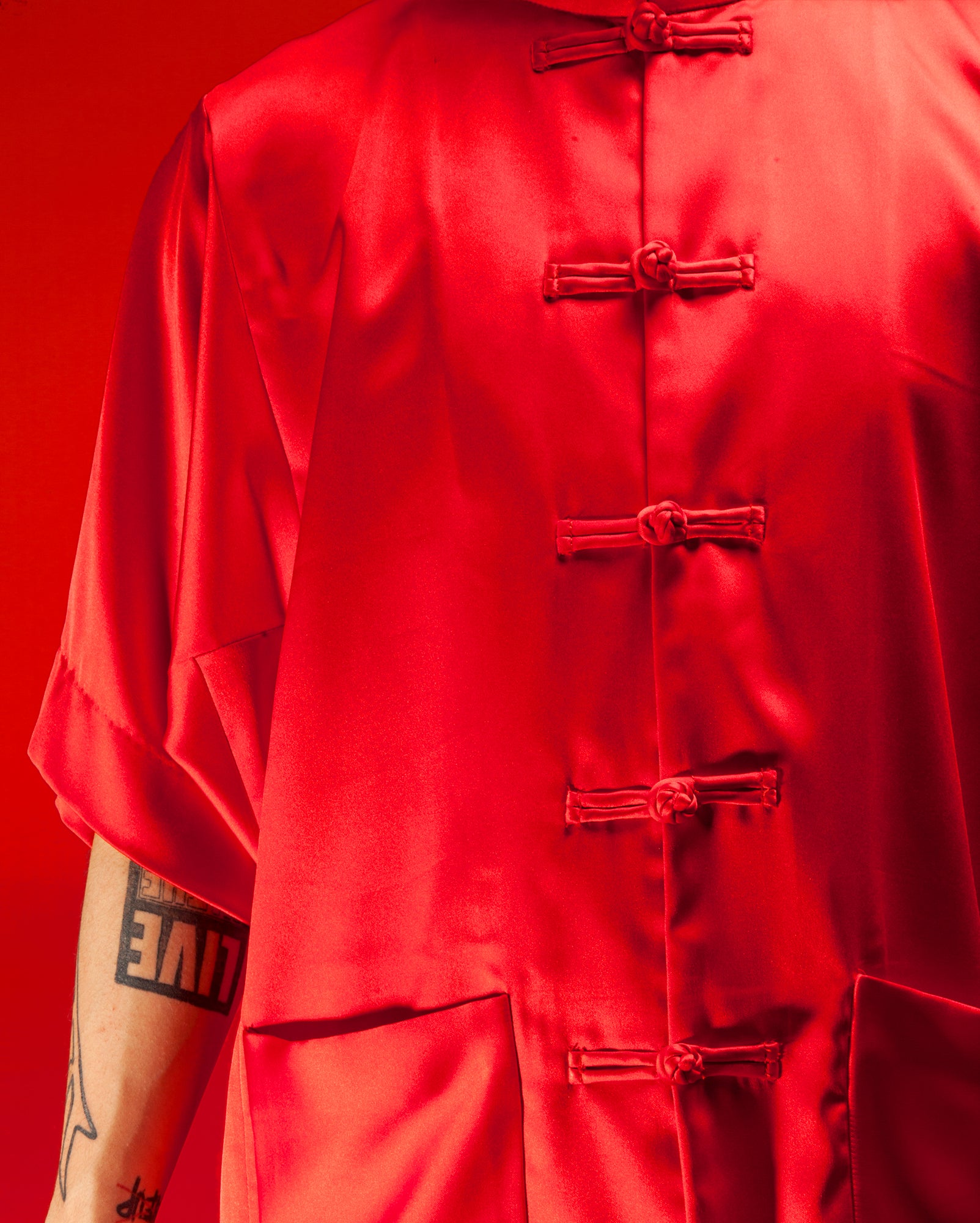 Satin Samfu set (Red) – BEHATI