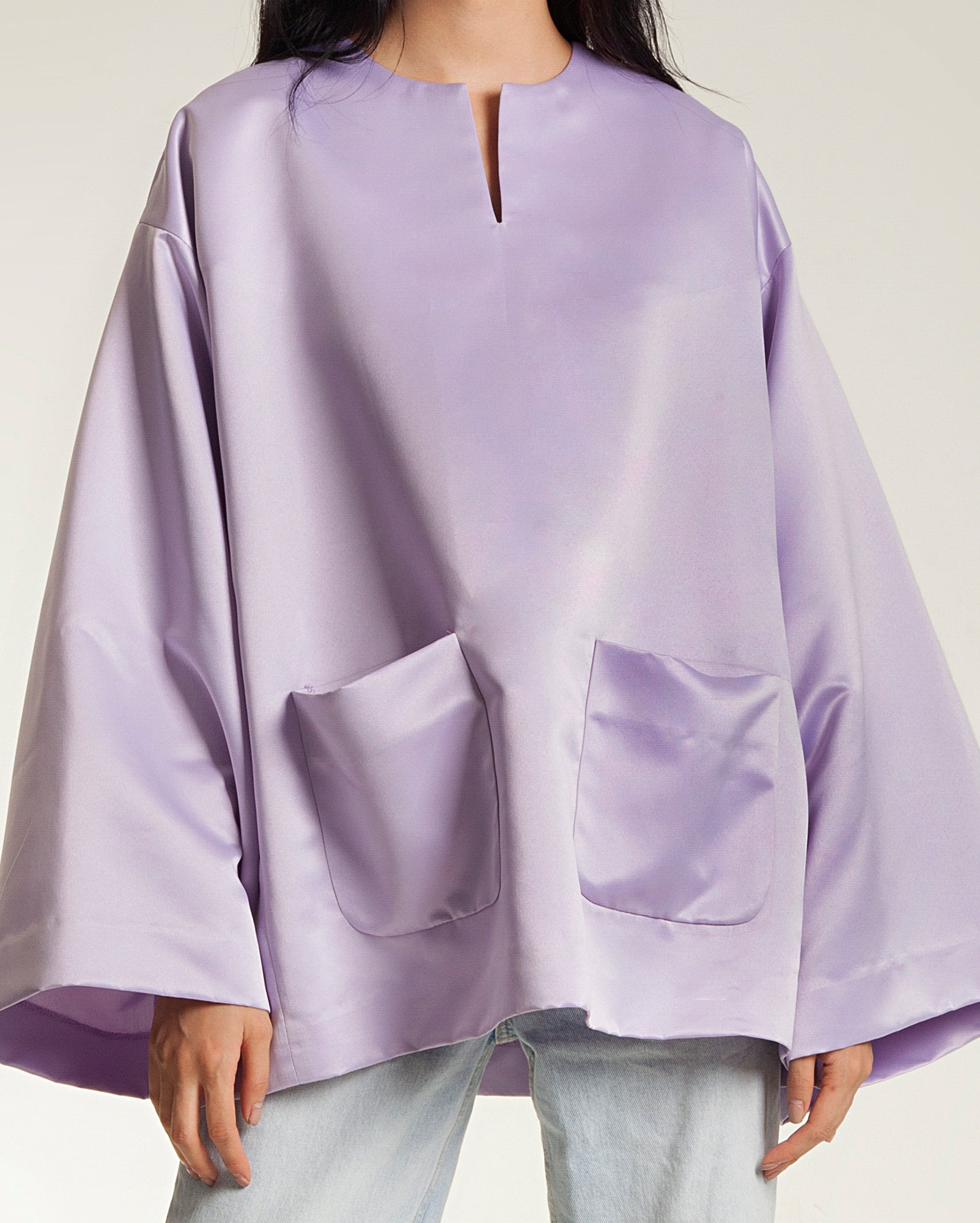 Baju Oversaiz Teluk Belanga (Lilac)