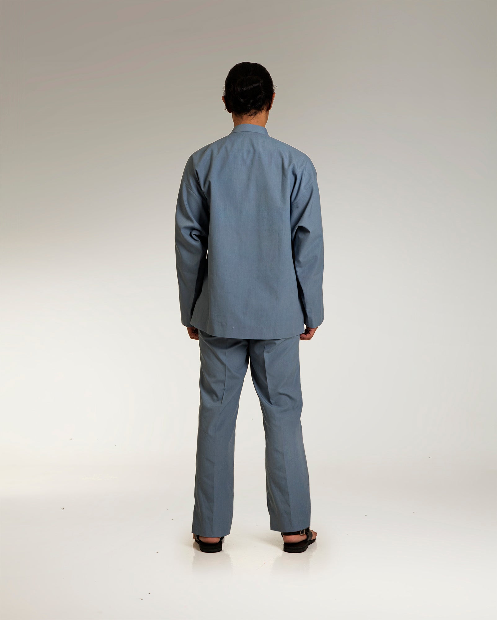 Baju Melayu Lurus Set (Ash Blue)