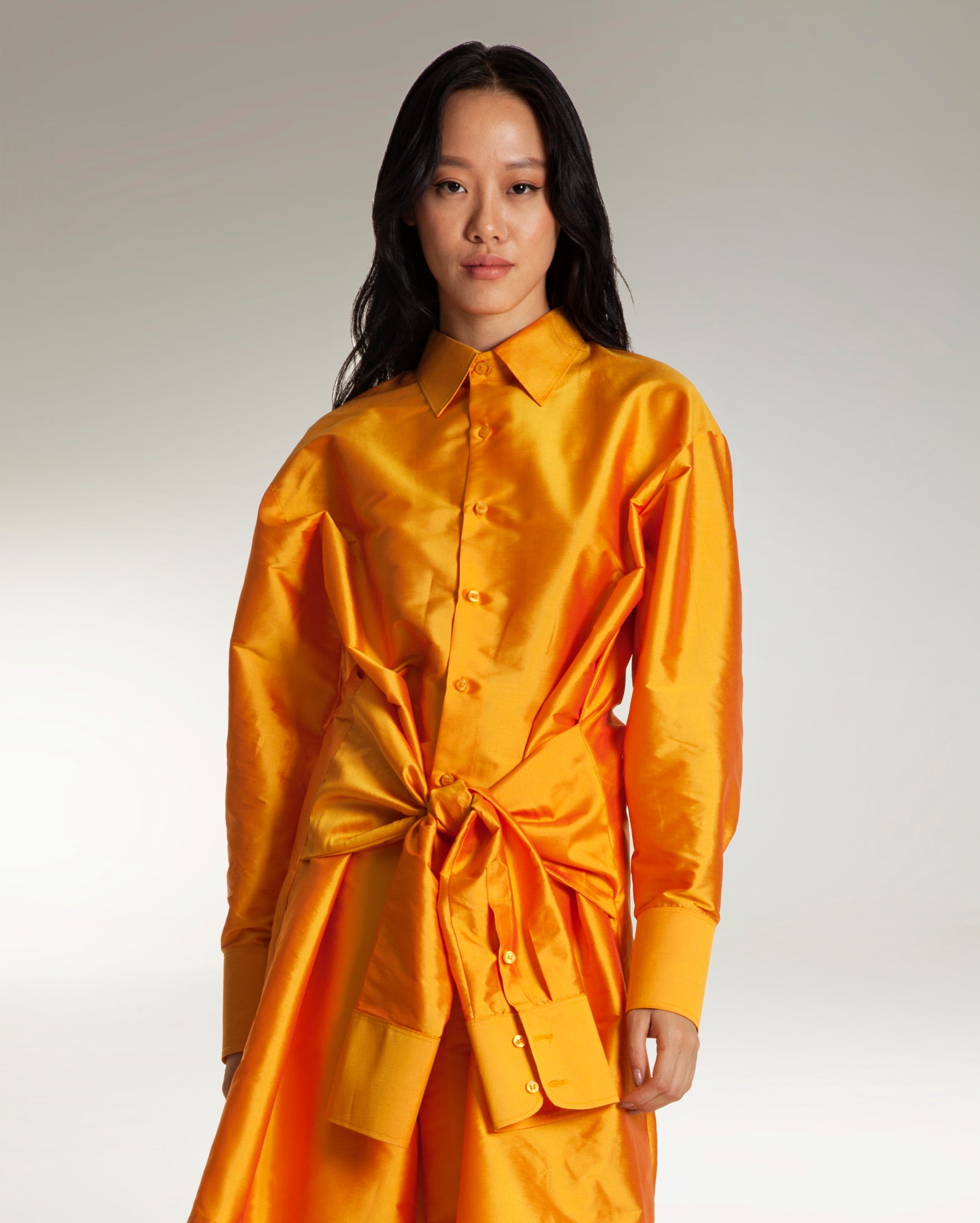 Shirt Kurung Ikat Set (Orange)