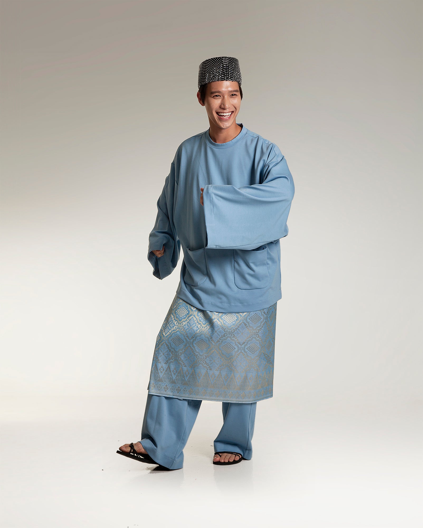 Baju Melayu Tidur (Maya Blue Jersey)