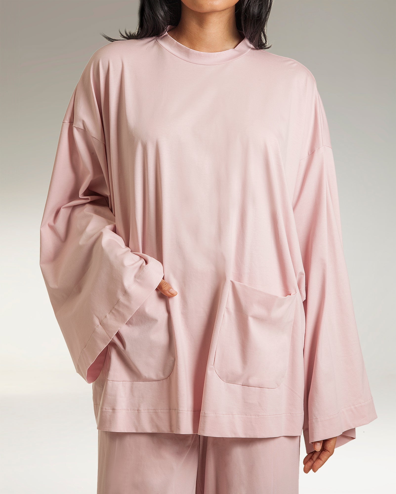 Baju Melayu Tidur (Dusty Pink Jersey)