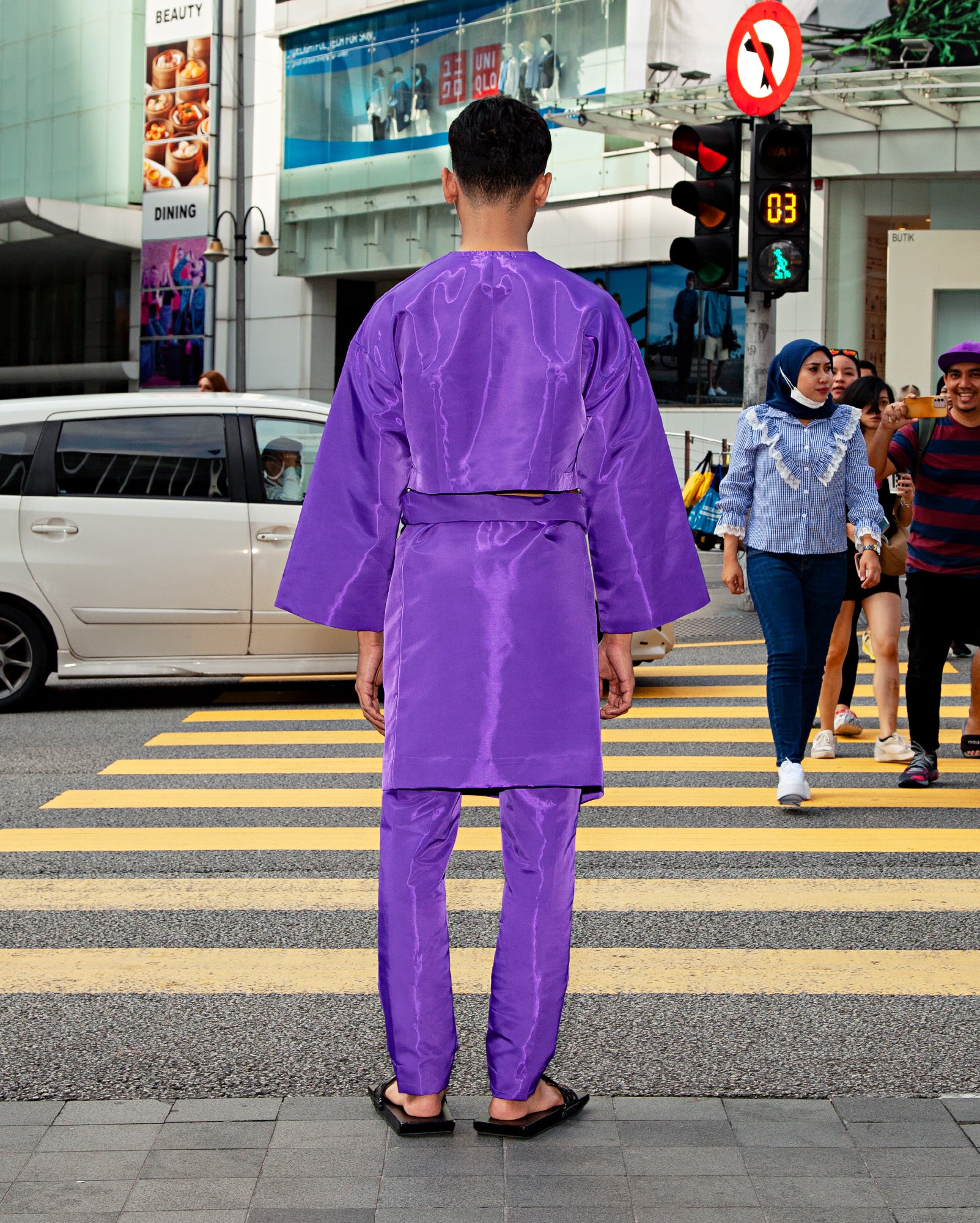 Baju Kedah Krop (Violet)