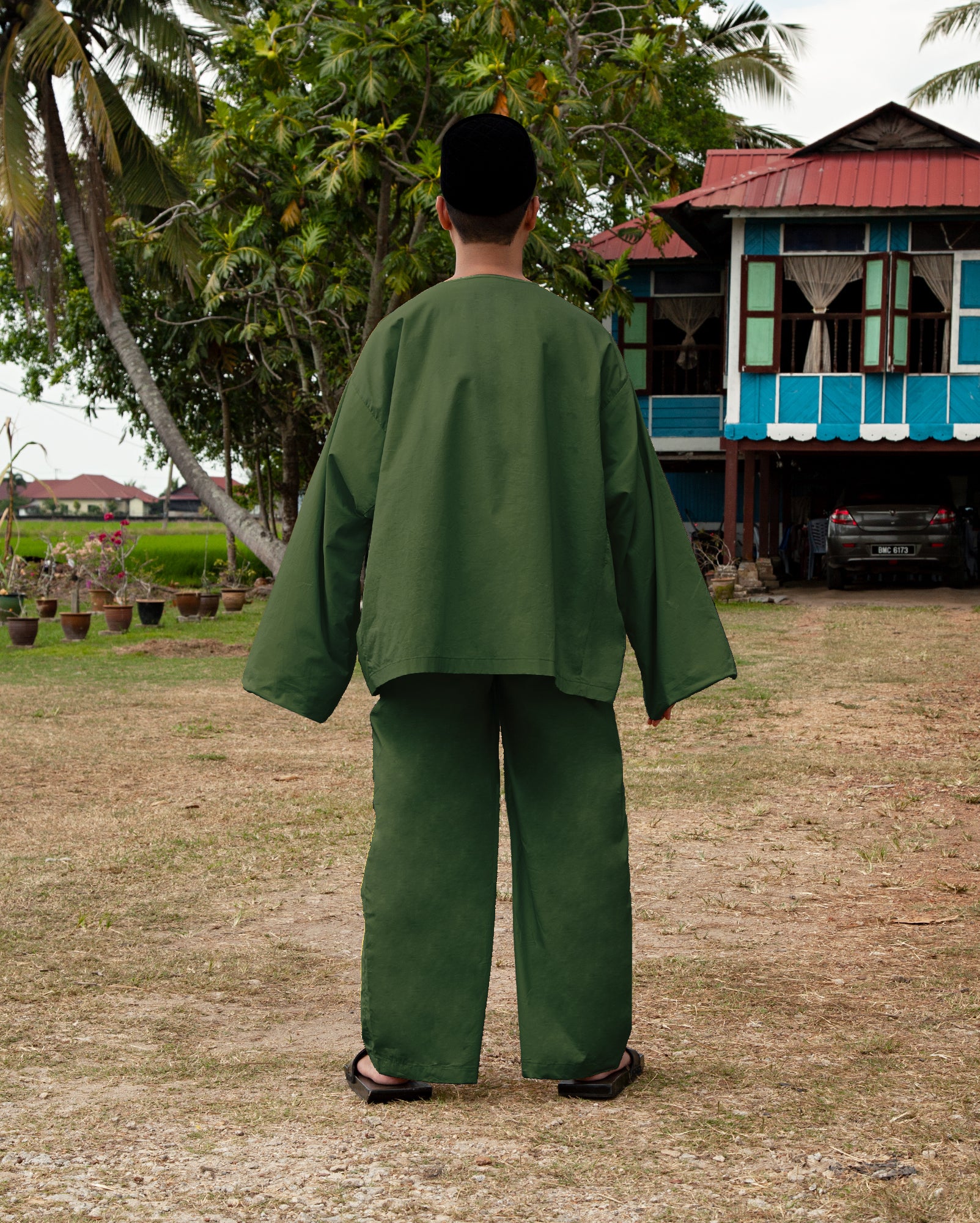 Baju Melayu Li Bai (Army)