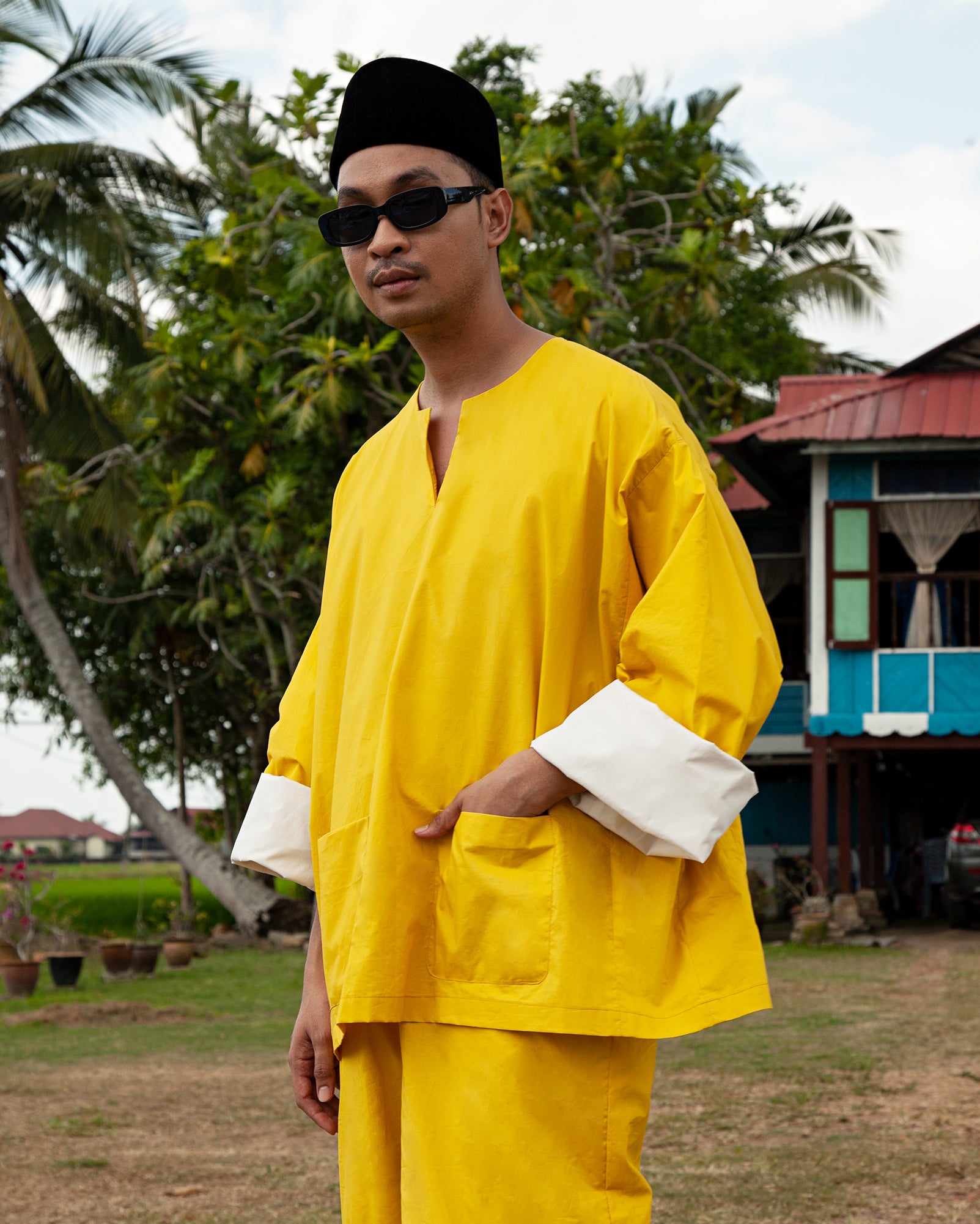 Baju Melayu Li Bai (Yellow)