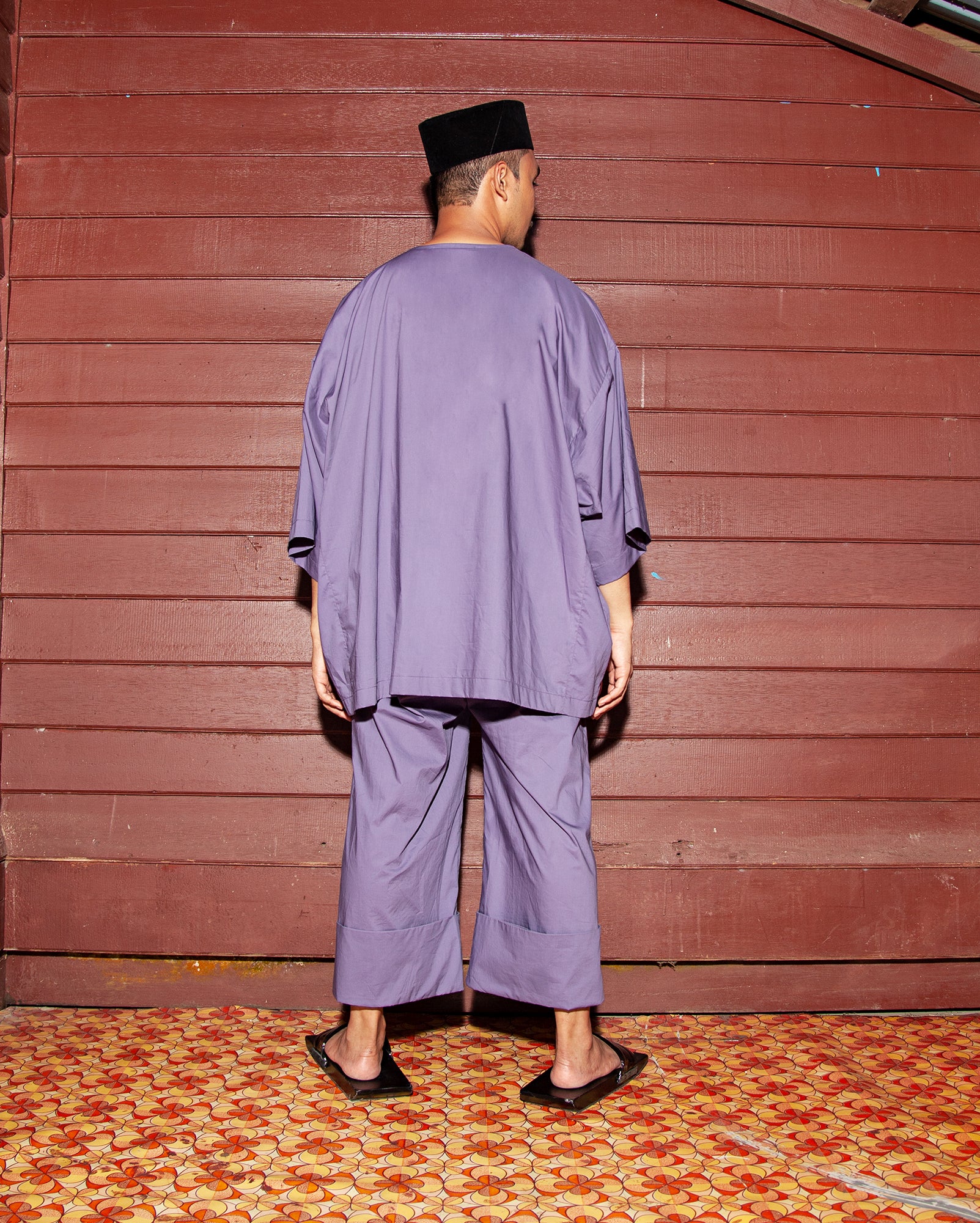Baju Melayu Pendek (Purple)