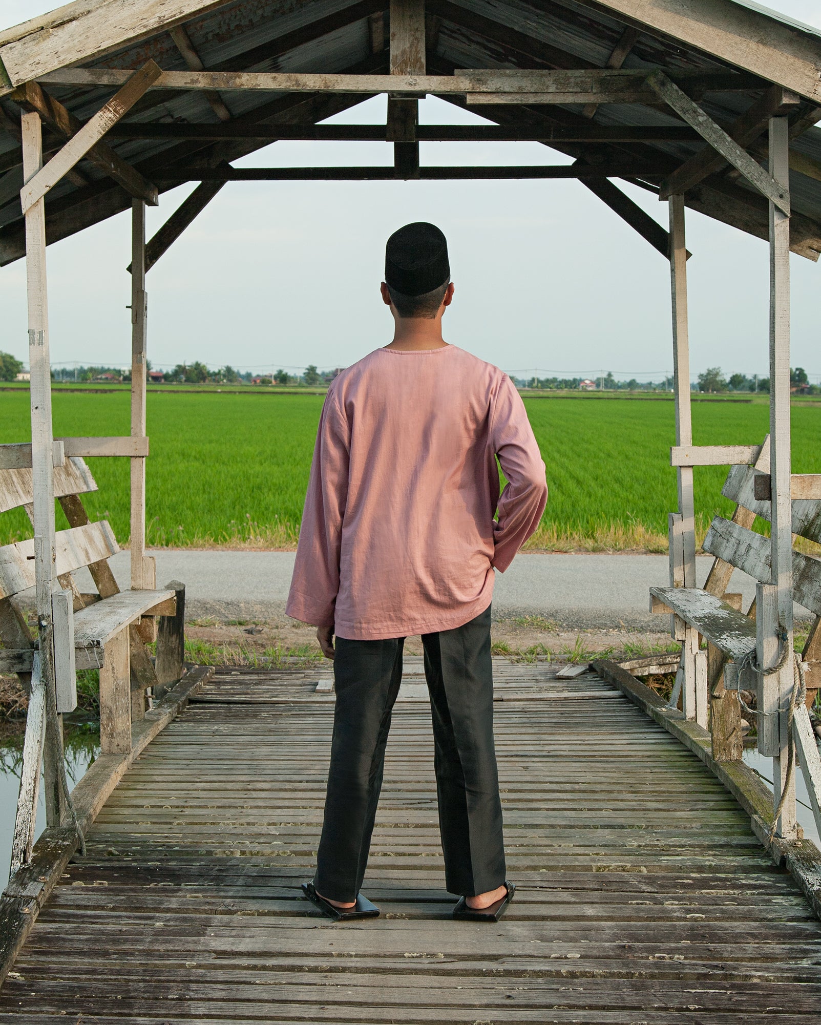 Baju Melayu Pankou (Blush)