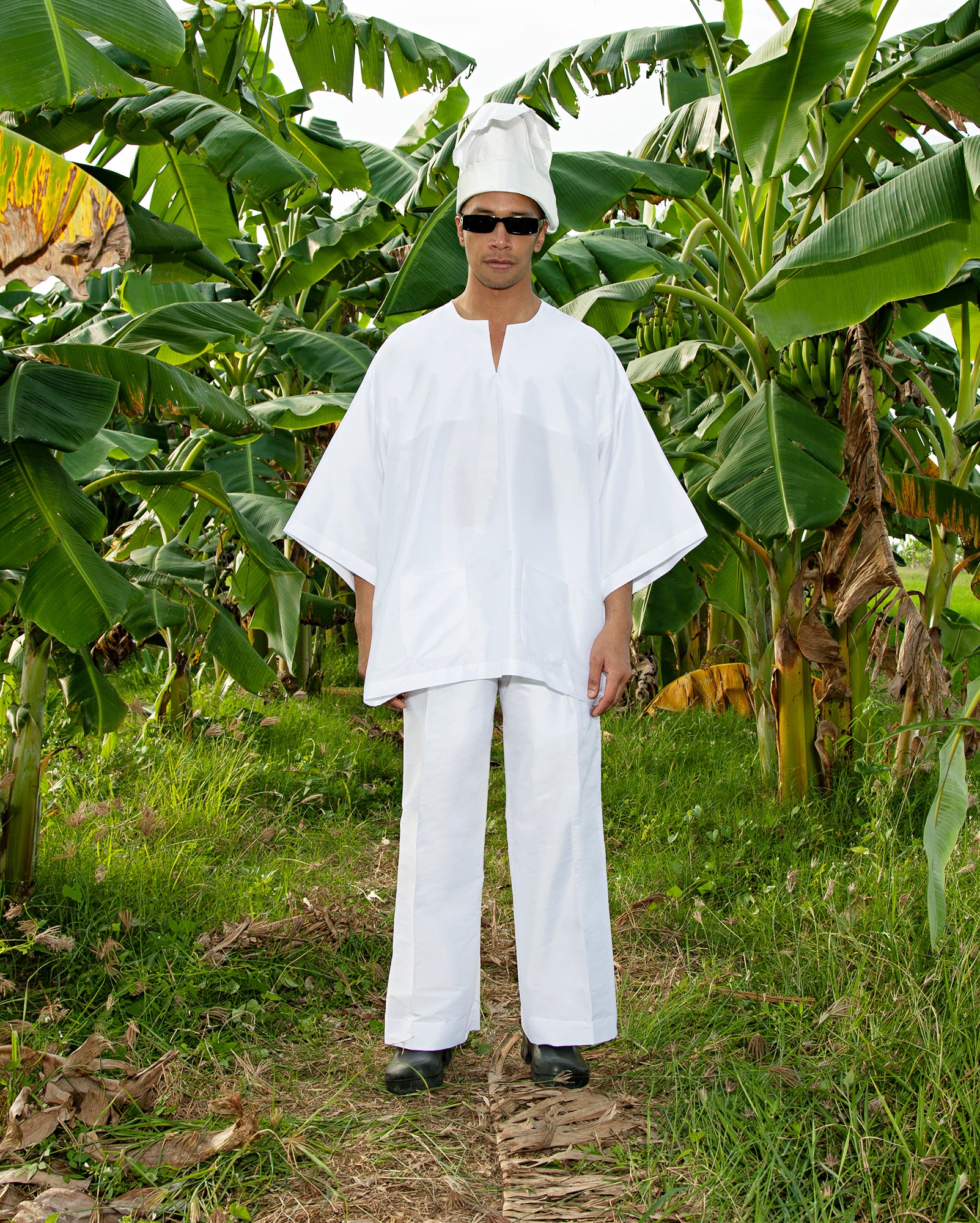 Baju Melayu Pendek (White)